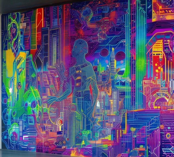 科技与艺术,未来创新的艺术壁画 科技与艺术,未来创新的艺术壁画